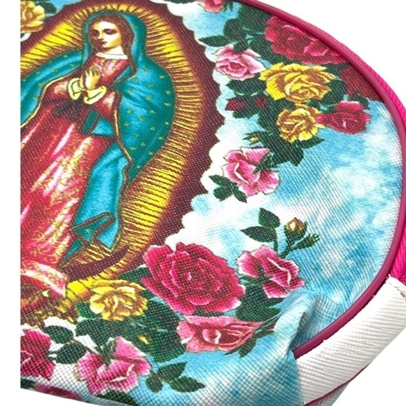 Virgen de Guadalupe Zipper Pouch, Cosmetic Bag - Picture 2 of 6